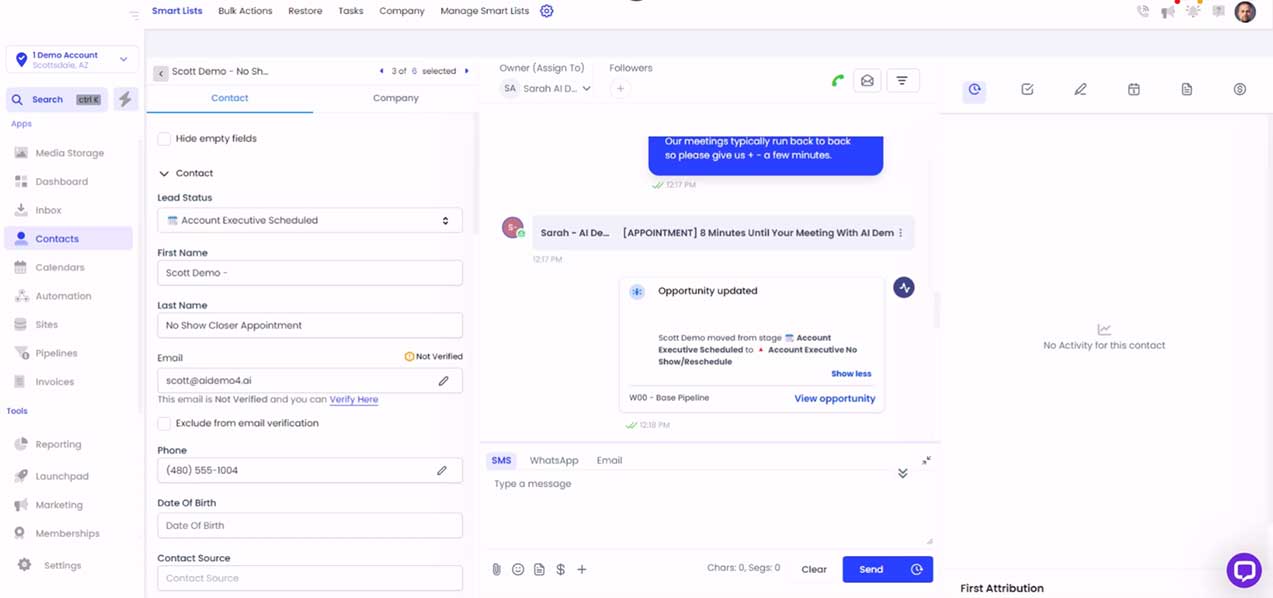 Booked Closer No Show demo