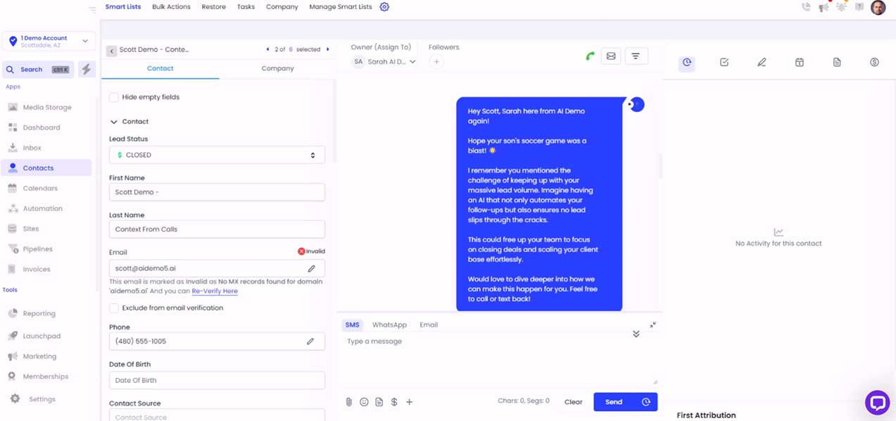 Context Aware AI demo